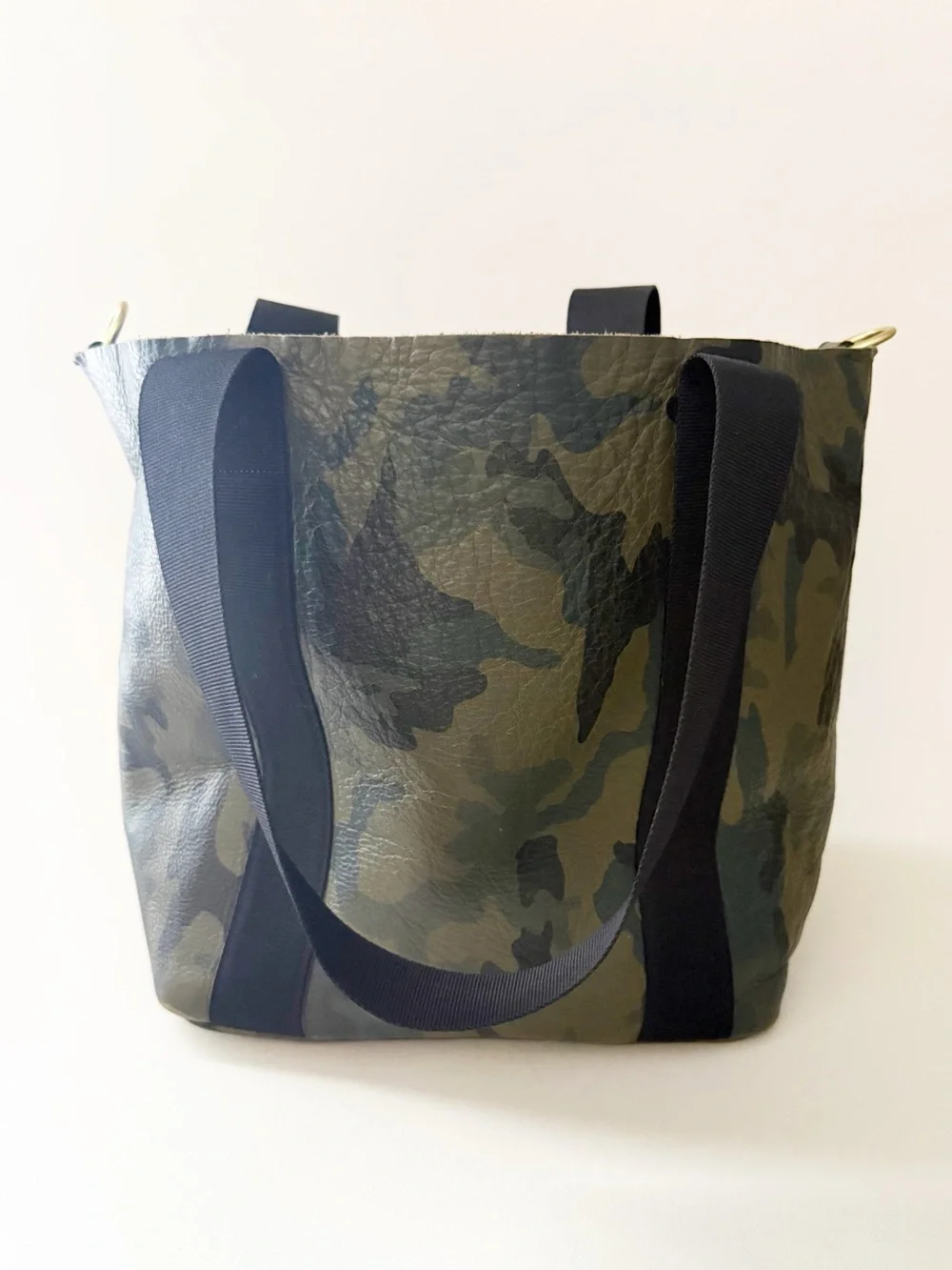 Corroon Baby Daddy Camo Tote Bag Leather Crossbody Carryall Weekend Shopper Work